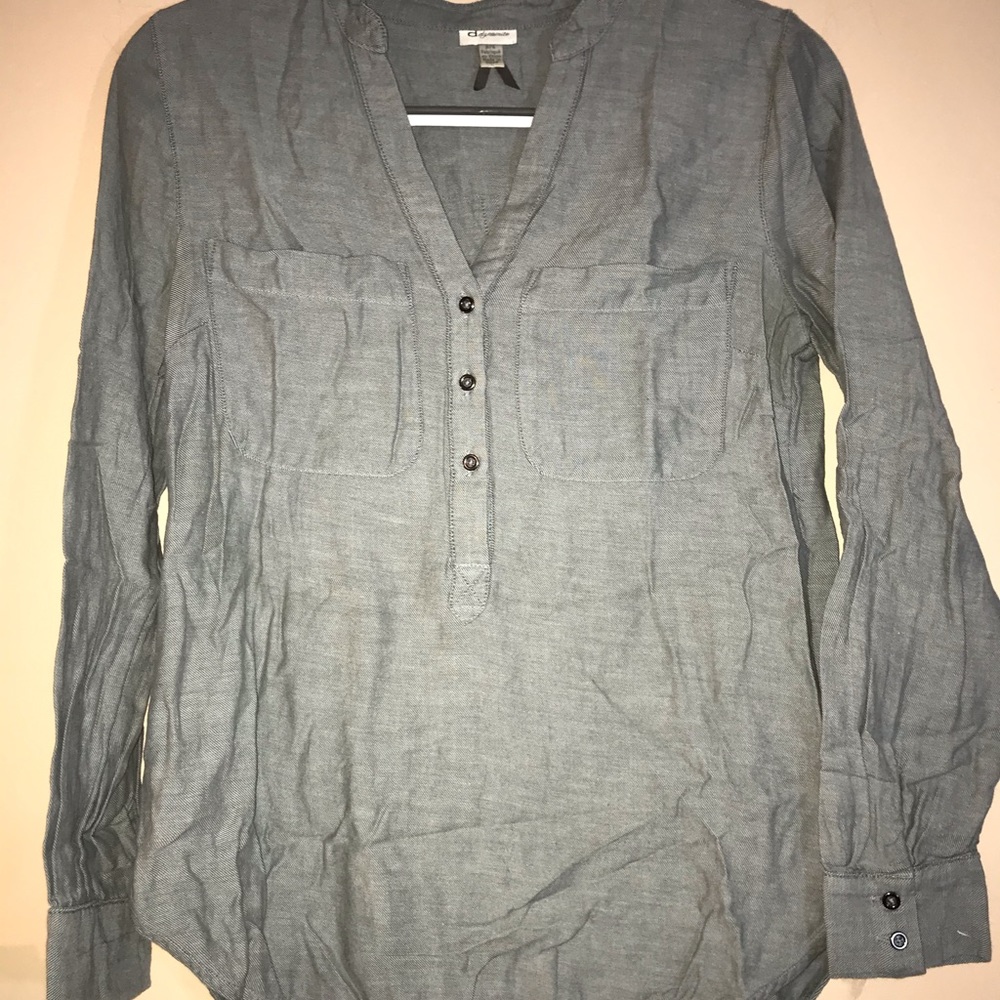 Grey Blouse/Dress Shirt